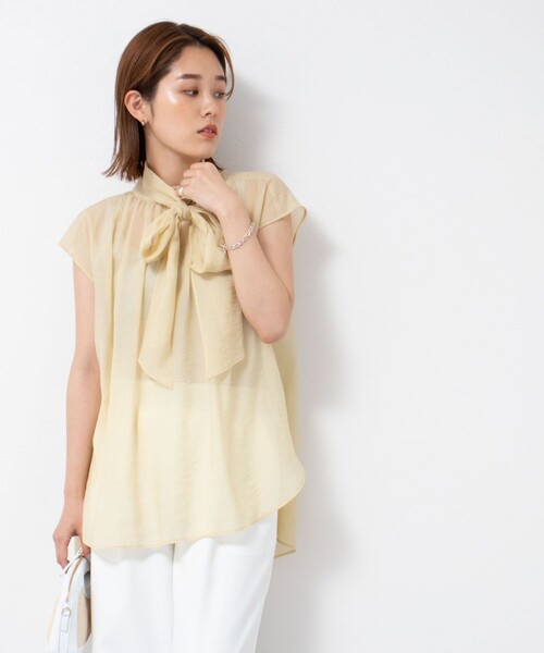 「NOLLEY'S Sophi」 半袖ブラウス 36 ブラック レディース_画像5