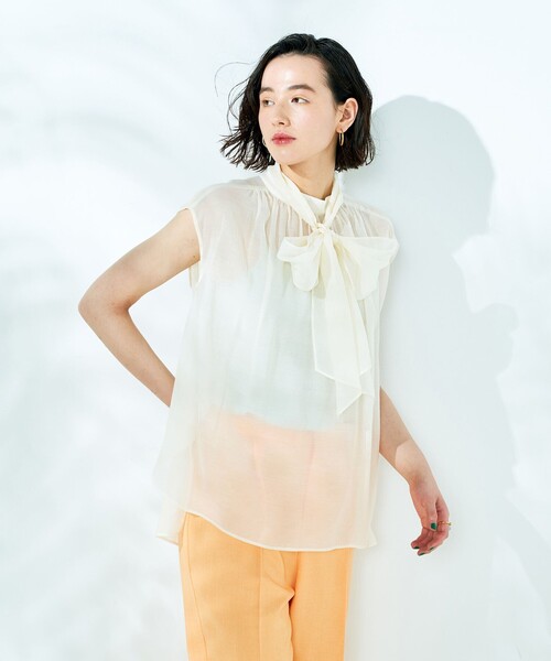 「NOLLEY'S Sophi」 半袖ブラウス 36 ブラック レディース_画像9