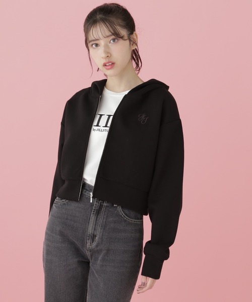 JILL by STUART 「JILL STUART」 ジップアップパーカー FREE ホワイト