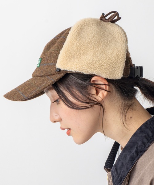 L.L.Bean（エルエルビーン） キャップ 帽子 ツイード・デタッチャブル