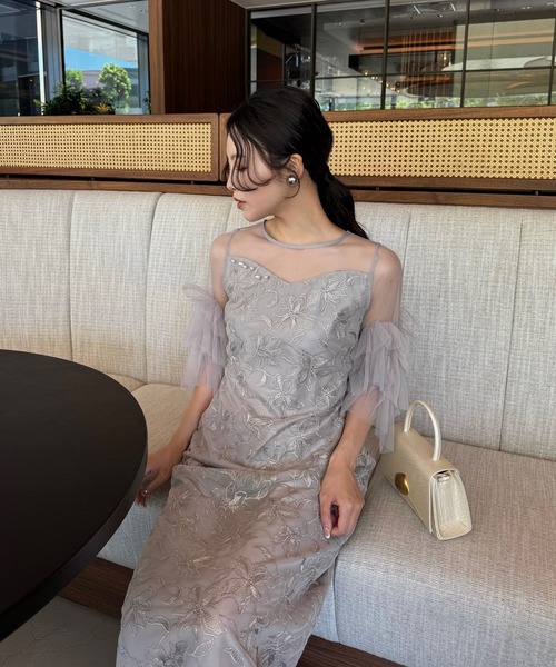 LE'RURE ドレス Pearl motif embroidery dress : ZOZOTOWN Yahoo!店