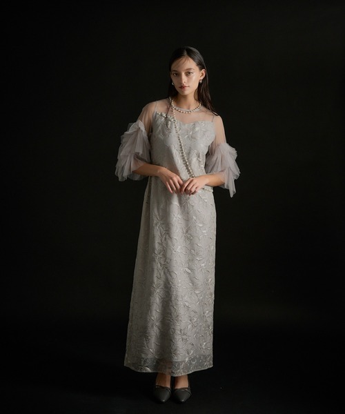 LE'RURE ドレス Pearl motif embroidery dress : ZOZOTOWN Yahoo!店