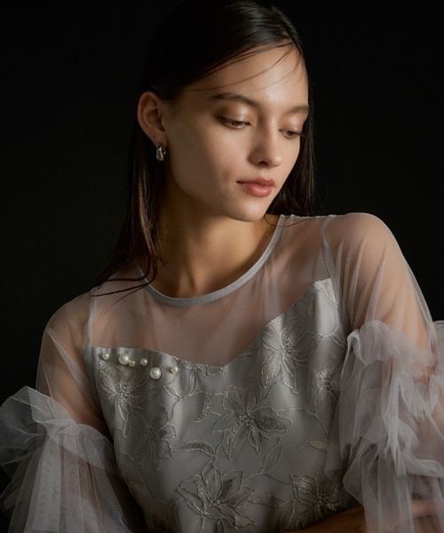 LE'RURE ドレス Pearl motif embroidery dress : ZOZOTOWN Yahoo!店