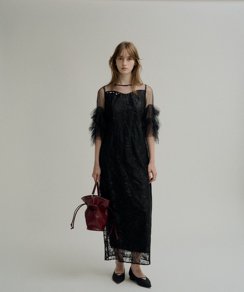 LE'RURE ドレス Pearl motif embroidery dress : ZOZOTOWN Yahoo!店