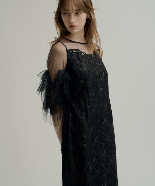 LE'RURE ドレス Pearl motif embroidery dress : ZOZOTOWN Yahoo!店