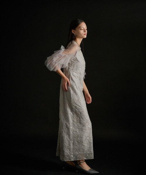 LE'RURE ドレス Pearl motif embroidery dress : ZOZOTOWN Yahoo!店