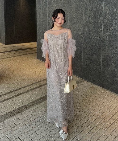 LE'RURE ドレス Pearl motif embroidery dress : ZOZOTOWN Yahoo!店