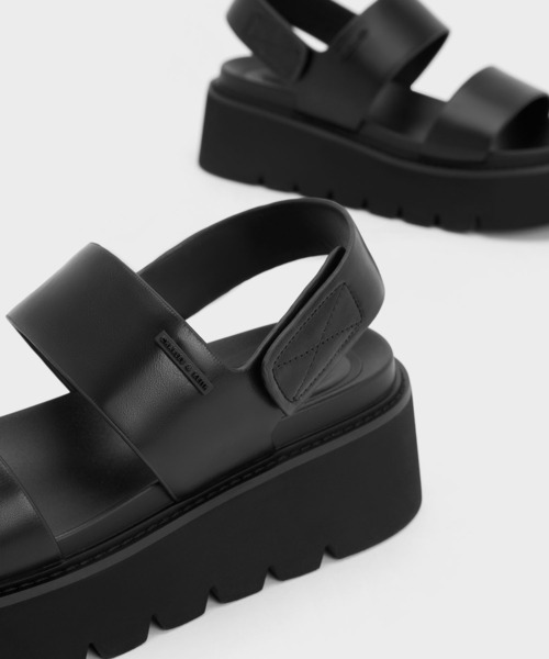 「CHARLES & KEITH」 フラットサンダル 23cm オフホワイト レディース_画像6