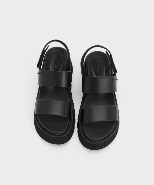 「CHARLES & KEITH」 フラットサンダル 23cm オフホワイト レディース_画像7
