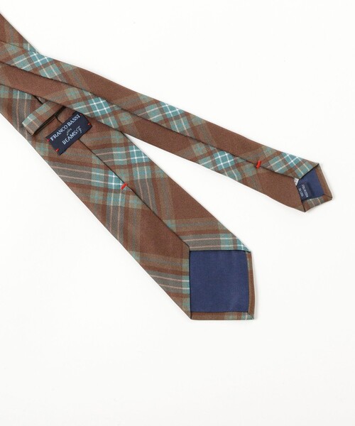 BEAMS F（ビームスF） ネクタイ FRANCO BASSI / シルク チェック柄