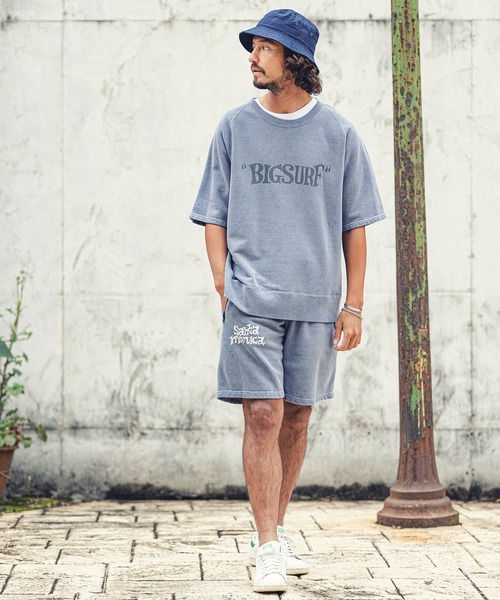 「MARBLES」 スウェットカットソー M サックスブルー メンズ_画像8