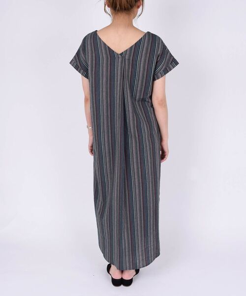 「Khaju」 半袖ワンピース ONE SIZE グリーン レディース_画像6