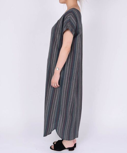 「Khaju」 半袖ワンピース ONE SIZE グリーン レディース_画像7