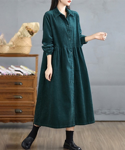 シャツワンピース コーデュロイシャツワンピース : ZOZOTOWN Yahoo!店