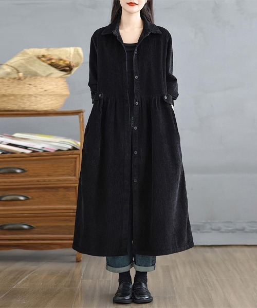 シャツワンピース コーデュロイシャツワンピース : ZOZOTOWN Yahoo!店