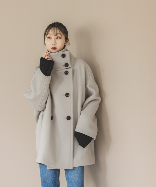 NOBLE グレー ロングコートMサイズ NOBLE ノーブル⭐︎グレー ロングコート