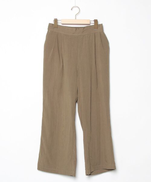 プリーツプリーズ　パステルグリーン　イージーパンツ　ストレート　極美品 プリーツプリーズ パステルグリーン イージーパンツ ストレート 極美品