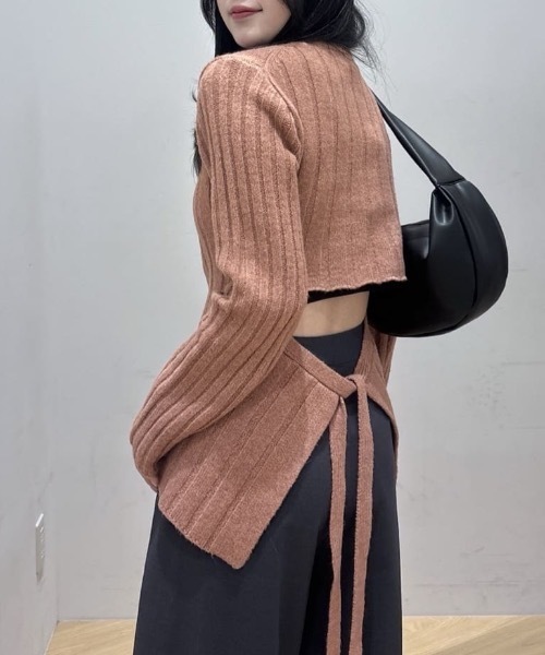 STYLEMIXER（スタイルミキサー） ニット セーター バックリボン