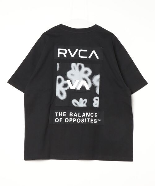 「RVCA」 半袖Tシャツ L ネイビー メンズ_画像4