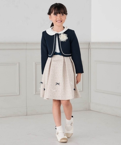 (美品)a.v.v 110サイズ 入学式 卒園式 ワンピース ジャケットセット a.v.v（アー・ヴェ・ヴェ） ドレス 発表会 卒園式 入学式 「110-130