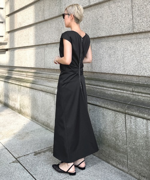 未使用⭐️Iライン美シルエットワンピース・濃紺 ワンピース Iライン美シルエットワンピース : ZOZOTOWN Yahoo!店