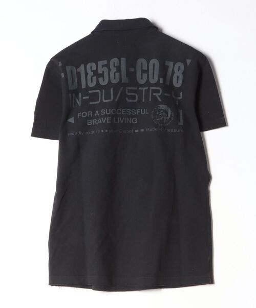 DIESEL（ディーゼル） 半袖ポロシャツ L ブラック メンズ : ZOZOTOWN