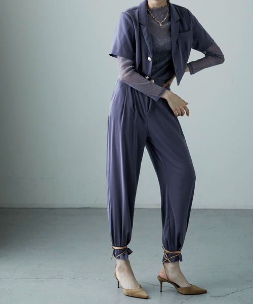 「etoll.」 セットアップ M カーキ レディース_画像4