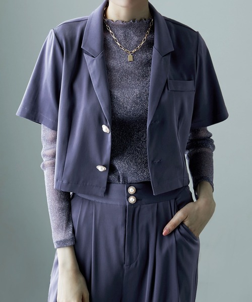 「etoll.」 セットアップ M カーキ レディース_画像5