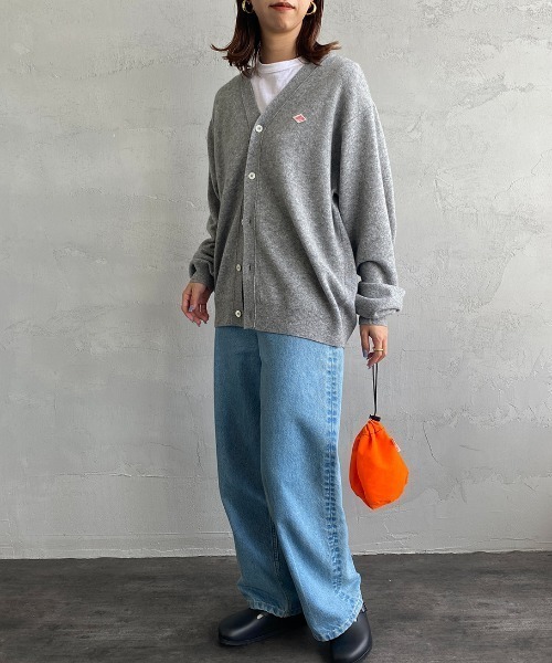 Danton（ダントン） ニットカーディガン 42 ライトグレー レディース