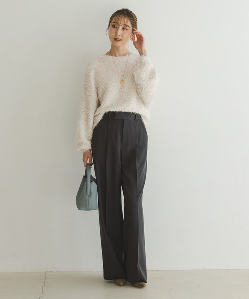 NOBLE ノーブル カシミヤ混 ファーパッチワーク シャギーニット 大人かわいく”決まる！冬ニットTOP5｜NOBLE｜ブログ｜BAYCREW'S STORE