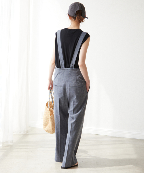 SLOBE IENA（スローブイエナ） オーバーオール 36 ブルー系その他