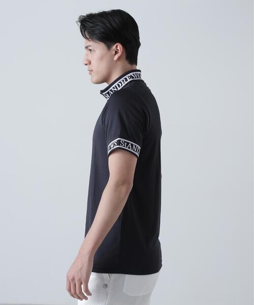 St ANDREWS tシャツ ベアサッカージャガード半袖ハーフジップアップ