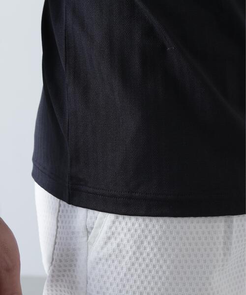 St ANDREWS tシャツ ベアサッカージャガード半袖ハーフジップアップ