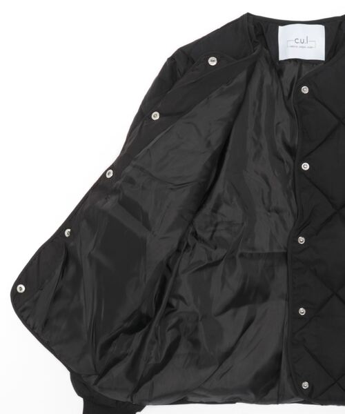 「c.u.l」 ノーカラーコート X-LARGE ブラウン レディース_画像3