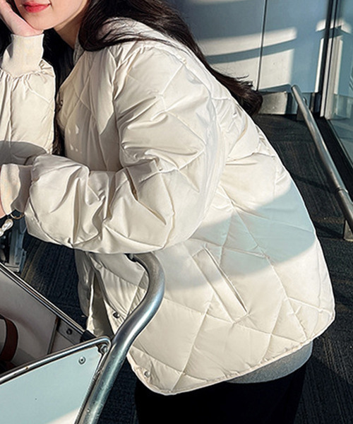 「c.u.l」 ノーカラーコート X-LARGE ブラウン レディース_画像8