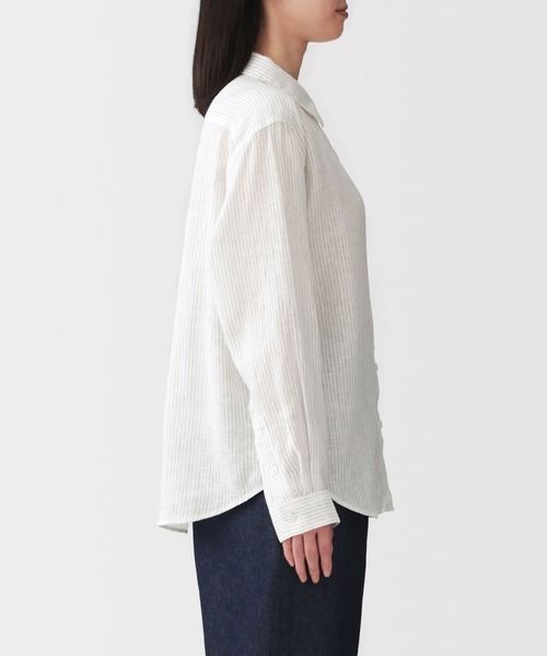 無印良品（MUJI） リネンシャツ ブラウス シャツ 婦人 リネン