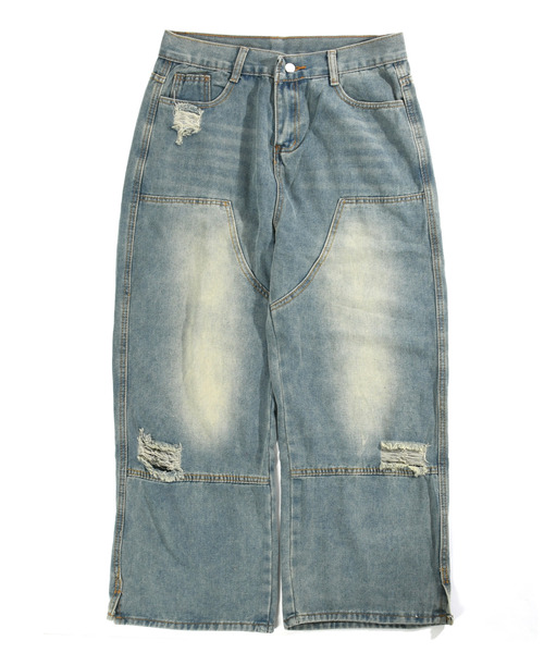 「neos」 デニムパンツ LARGE ブルー メンズ_画像9