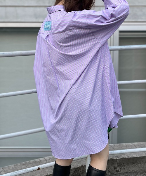 「mi via loca」 長袖シャツ FREE ピンク レディース_画像5