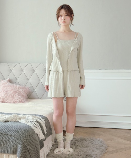 パジャマ ルームウェア 「SET ITEM」cup in camisole cut and sew set