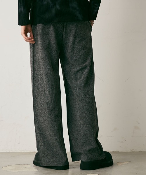 Shoowtime（ショウタイム） スラックス Tuck Drape Wide Slacks 