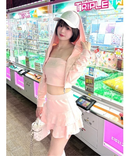 Darich（ダーリッチ） スカート シグネチャーDRベロアミニスカート