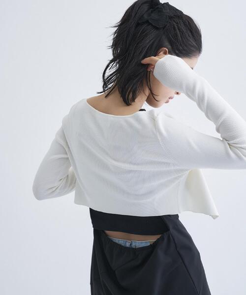 カーディガン 「Re」stretch hook cardigan レディースの画像