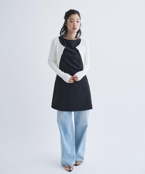 カーディガン 「Re」stretch hook cardigan レディースの画像
