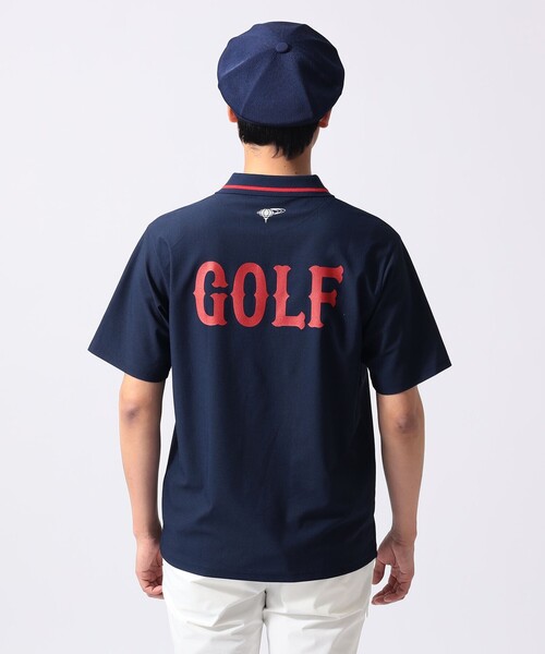 BEAMS GOLF ORANGE LABELポロシャツ メンズ 半袖 Lサイズ BEAMS GOLF（ビームス ゴルフ） uvカット ポロシャツ 半袖 ORANGE