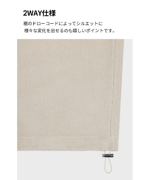 「BLACKUP」 カーゴパンツ ONESIZE クリーム レディース_画像2