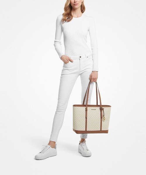 「MICHAEL KORS」 トートバッグ FREE ベージュ レディース_画像6