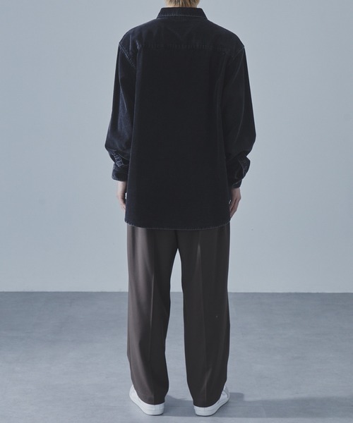 「SLICK」 長袖シャツ 2 ブラウン メンズ_画像7