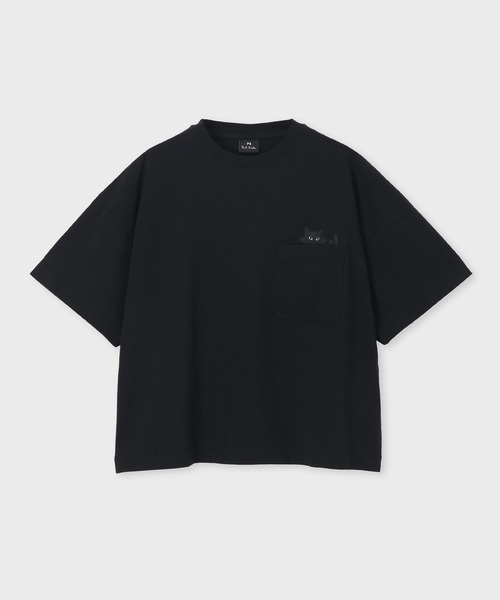 PS Paul Smith tシャツ ウィメンズ キャットプリント 半袖Tシャツ