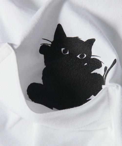 PS Paul Smith tシャツ 半袖 ウィメンズ キャットプリント 半袖Tシャツ
