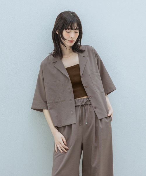LAKOLE（ラコレ） ブラウス シャツ 半袖 「多機能ウェア」ハーフ